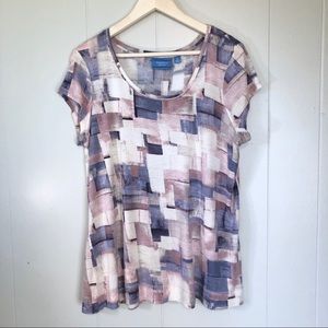 Vera Wang short sleeve top. Size XL